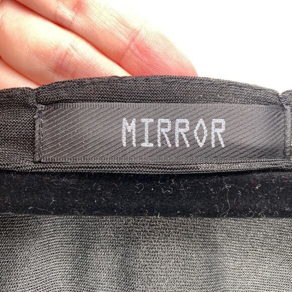 Mirror Sparkly Babydoll Coquette Empire Waist Mini Dress Velour Bow Flouncy Y2K - Picture 8 of 13